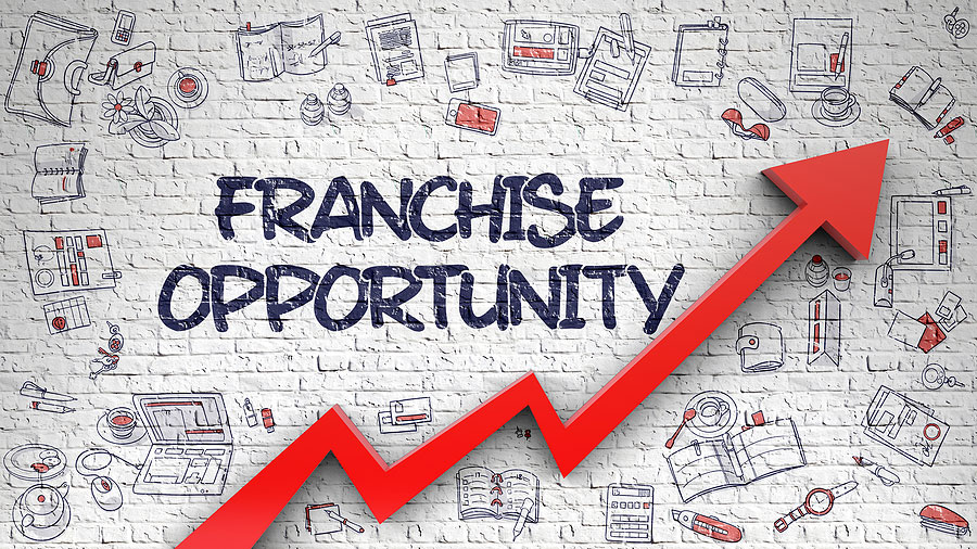Franchise Opportunity on brick wall